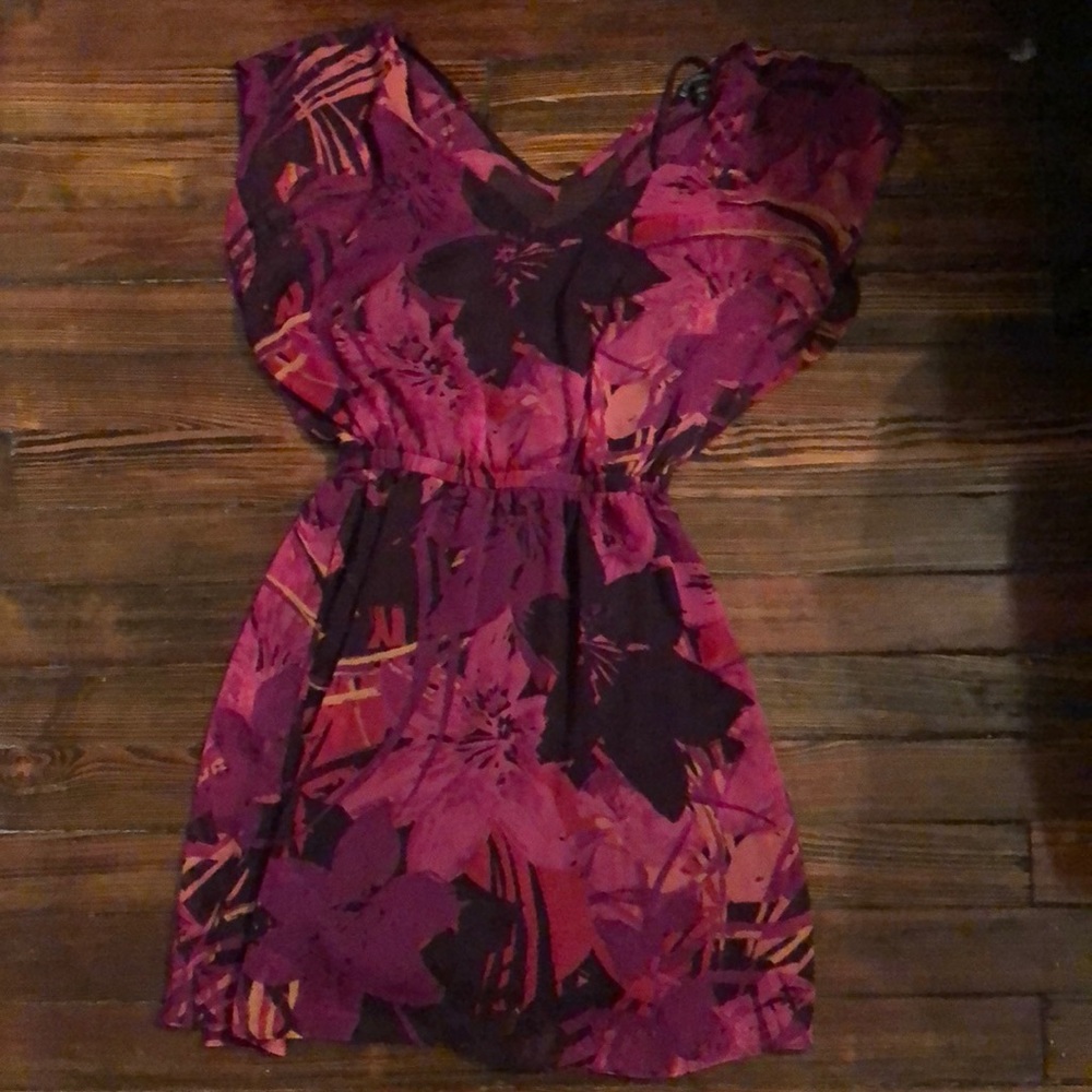 Express tropical floral dress